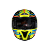 SMK Stellar Sports Graffiti Gloss Yellow Red Orange (GL437) Helmet