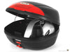 GIVI Top Case MONOLOCK SIMPLY II Black with Red Reflectors 45 Litres (E450N)