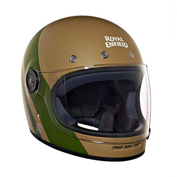Royal Enfield FF Drifter V2 Matt Desert Storm Helmet Moto Central