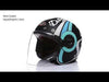SMK Retro Jet Speed TT Black White Red Matt (MA213) Helmet