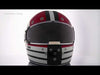 SMK Retro Ranko Black Off White Red Gloss (GL213) Helmet