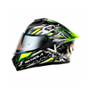 Bilmola Nex Ninja Gloss Black Green Helmet