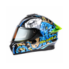 Bilmola Nex Octo Gloss Black Blue Helmet