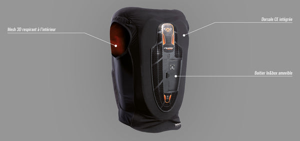 IXON IX AIRBAG U03 (BLACK ORANGE)– Moto Central