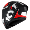 KYT TT Course Electron Matt Grey Red Helmet