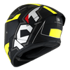 KYT TT Course Electron Matt Black Yellow Helmet