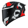 KYT TT Course Electron Matt Grey Red Helmet