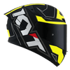 KYT TT Course Electron Matt Black Yellow Helmet