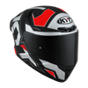 KYT TT Course Electron Matt Grey Red Helmet