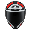 KYT TT Course Electron Matt Grey Red Helmet