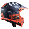 LS2 MX437 Fast Evo Xcode Matt Fluro Orange Blue Helmet