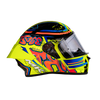 SMK Stellar Sports Graffiti Gloss Yellow Red Orange (GL437) Helmet