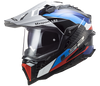 LS2 MX701 EXPLORER Carbon Frontier Gloss Black Blue Helmet