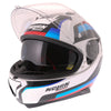 Nolan N87 Arkad N Com 40 Helmet Metal White Blue