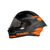 SMK Stellar Sports Adox Matt Grey Orange Black (MA672) Helmet