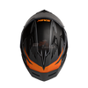 SMK Stellar Sports Adox Matt Grey Orange Black (MA672) Helmet