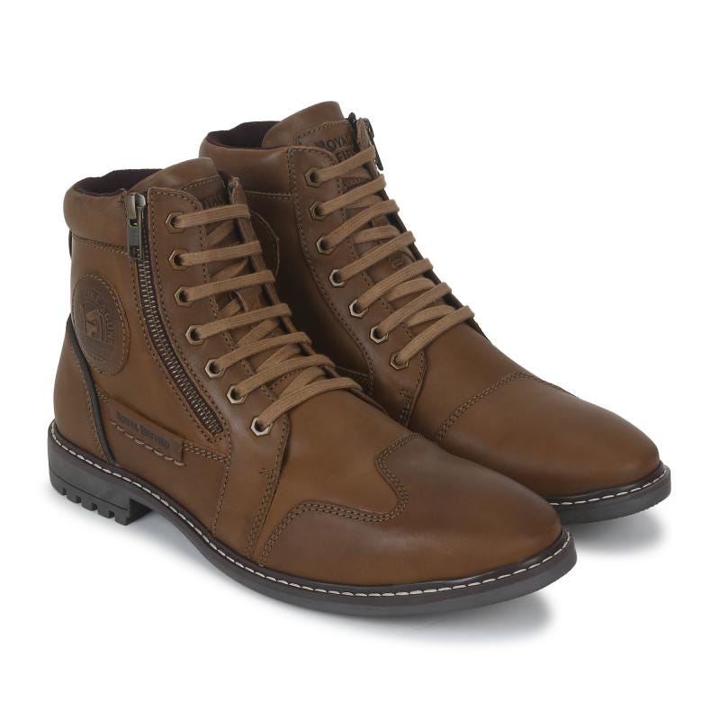 Royal Enfield Mudbound Riding Boots (Khaki)