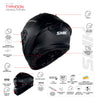SMK Typhoon Style Gloss Black Yellow Grey (GL247) Helmet