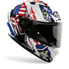 Airoh Valor Uncle Sam Matt White Blue Red Helmet