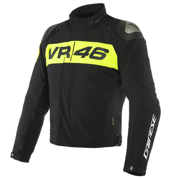 Dainese VR46 Podium D-Dry Jacket (Black Fluro Yellow)– Moto