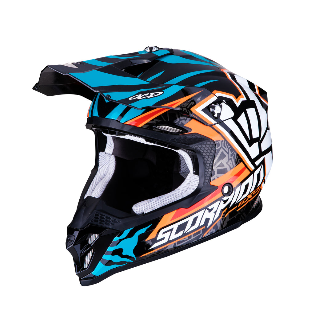 SCORPION VX-16 Air Rok Bagoros Helmet, Full Face Helmets, Scorpion Exo, Moto Central
