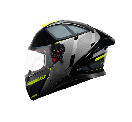 MT Thunder 3 SV Spoiler Nova B62 Gloss Black Grey Neon Yellow Helmet