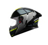 MT Thunder 3 SV Spoiler Nova B62 Gloss Black Grey Neon Yellow Helmet