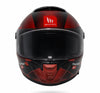 MT Thunder 4 SV Luminence D5 Gloss Red Black Helmet