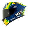 KYT TT Revo Diogo Moreira 2024 Replica Gloss Blue Helmet