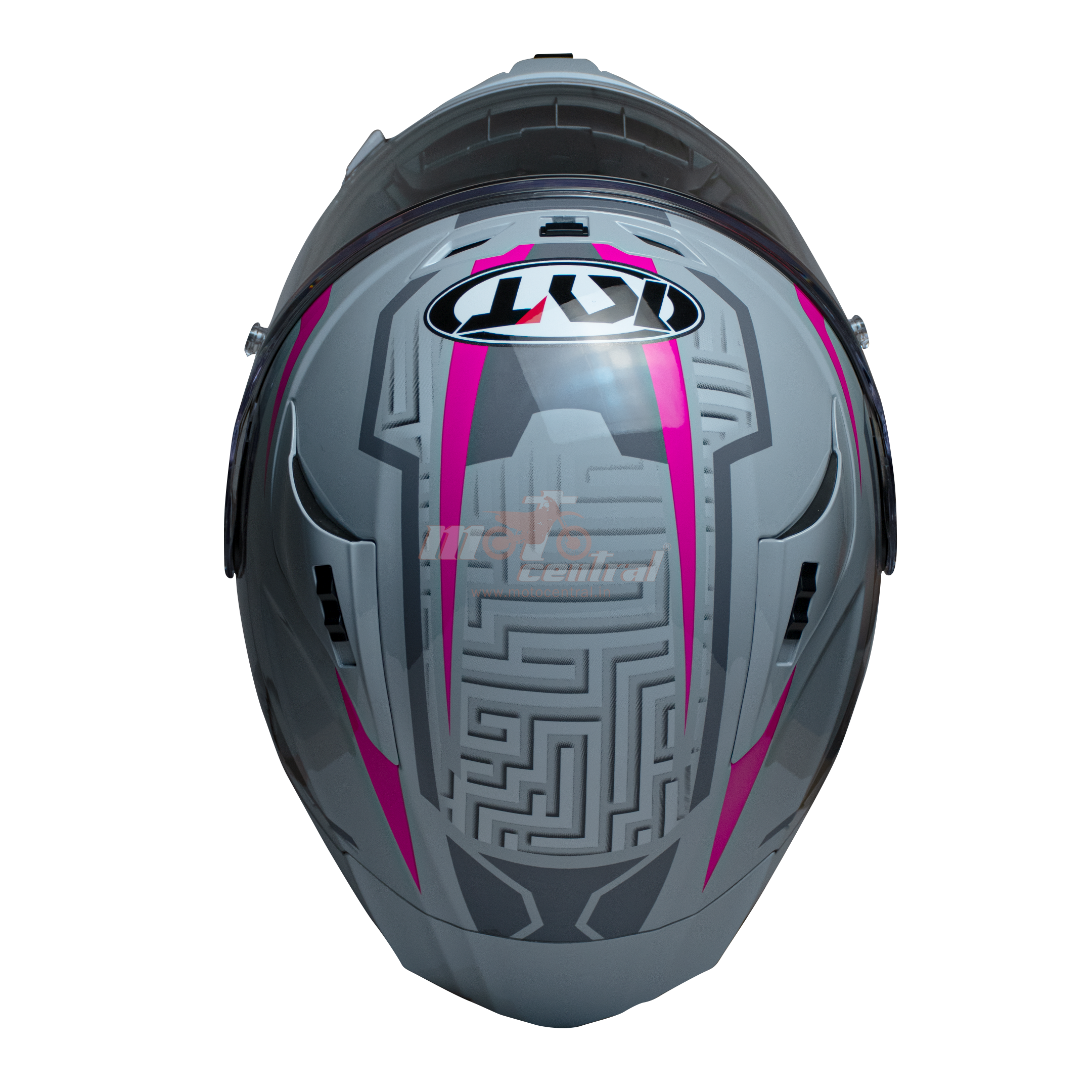 KYT Striker #02 Gloss Asphalt Grey Fuxia Helmet– Moto Central KYT Striker #02 Gloss Asphalt Grey Fuxia Helmet– Moto Central