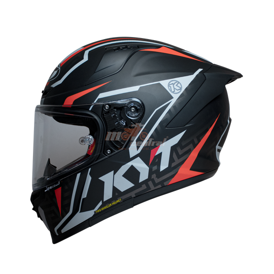 KYT Striker 2V #02 Matt Black Red Helmet