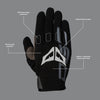 DSG Alpha Air Riding Gloves (Black White)