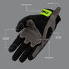 DSG Alpha Air Riding Gloves (Black Yellow Fluro)