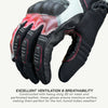 Viaterra Holeshot Pro Semi Gauntlet Motorcycle Riding Gloves (Red)