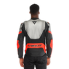 Dainese Racing 5 Leather Jacket (Silver Black Red Fluo)