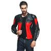 Dainese Racing 4 Leather Jacket (Lava Red Black)