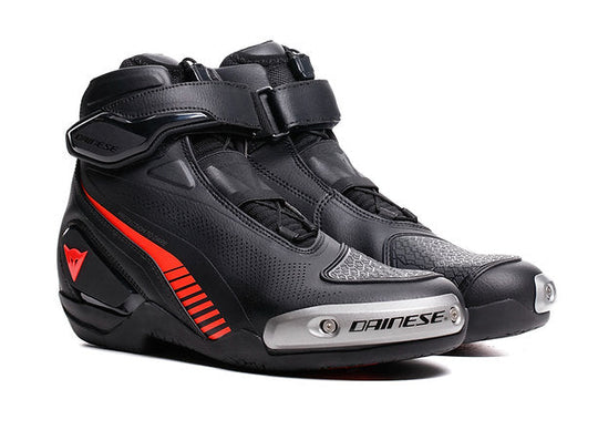 Dainese Superya Shoes (Black Fluro Red)