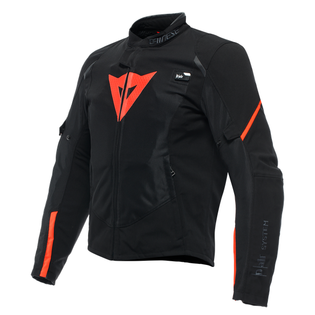 Dainese Smart Jacket LS Sport (Black Fluro Red) - Moto Central