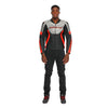 Dainese Racing 5 Leather Jacket (Silver Black Red Fluo)