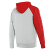 Dainese Paddock Full Zip Hoodie (Glacier Gray Lava Red Black) - Moto Central