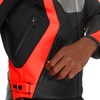Dainese Racing 5 Leather Jacket (Silver Black Red Fluo)