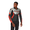 Dainese Racing 5 Leather Jacket (Silver Black Red Fluo)