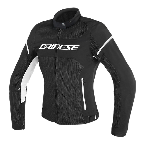 Dainese Air Frame D1 Lady Tex Jacket (Black White)