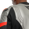 Dainese Racing 5 Leather Jacket (Silver Black Red Fluo)