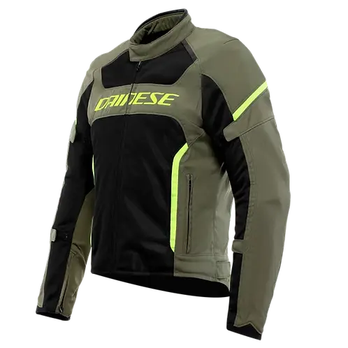 Dainese Air Frame 3 Tex Jacket (Army Green Black Fluro Yellow) - Moto Central