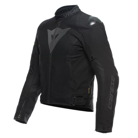 Dainese VR46 Wetlap Air D Dry Jacket (Black Fluro Yellow) - Moto Central
