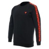 Dainese Sweater Stripes (Black Fluro Red) - Moto Central
