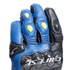 Dainese Carbon 4 Short Leather Gloves (Racing Blue Black Fluro Yellow)