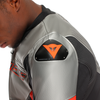 Dainese Racing 5 Leather Jacket (Silver Black Red Fluo)
