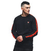 Dainese Sweater Stripes (Black Fluro Red) - Moto Central